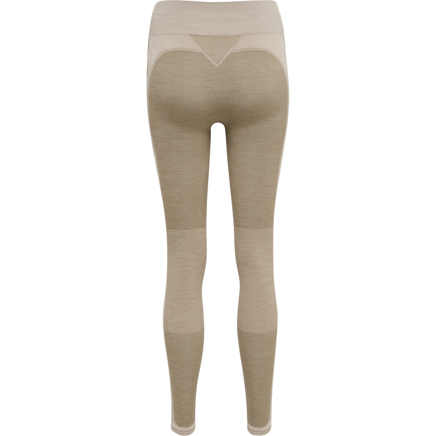 hmlCLEA SEAMLESS MID WAIST TIGHTS, CHATEAU GRAY/DRIFTWOOD MELANGE, packshot