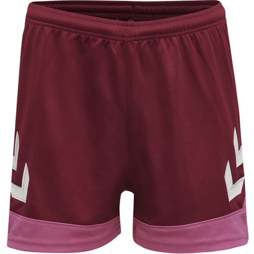 hmlLEAD WOMENS POLY SHORTS, BIKING RED, packshot