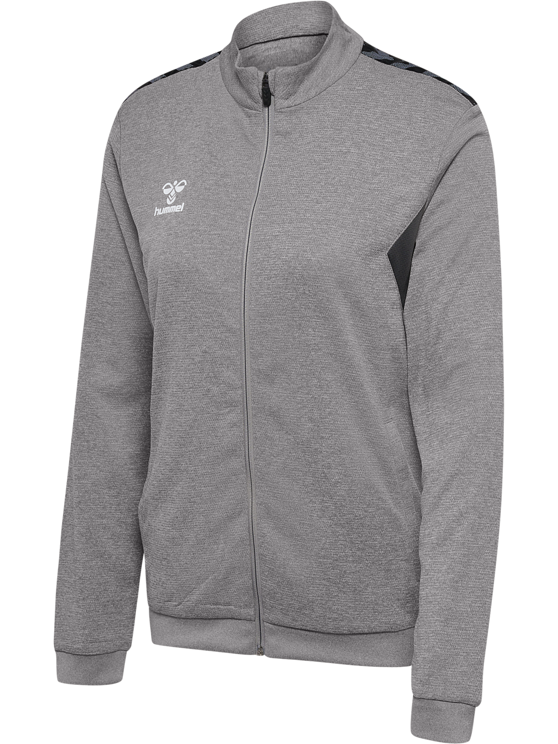 hmlAUTHENTIC PL ZIP JACKET WOMAN, GREY MELANGE, packshot