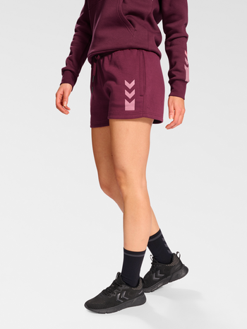 hmlACTIVE CO SHORTS WOMAN, BURGUNDY, model