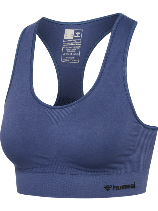 hmlTIF SEAMLESS SPORTS TOP, BLUE INDIGO, packshot