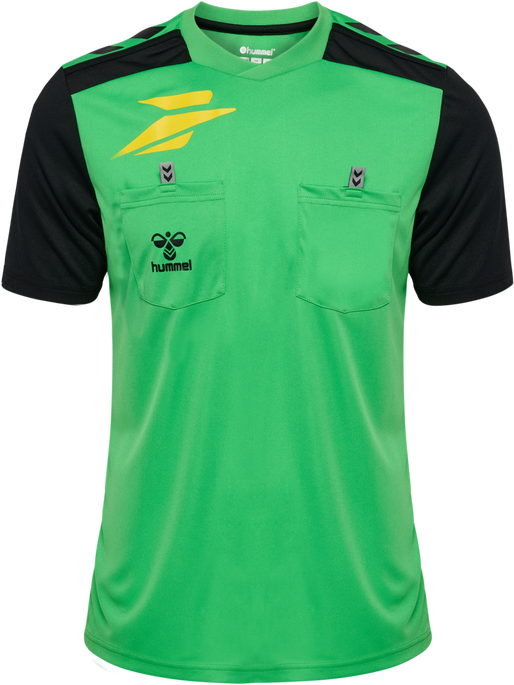 FFHB NEW REFEREE JERSEY S/S, POISON GREEN WO SPONSOR FFHB NEW REFEREE JERSEY S/S, POISON GREEN WO SPONSOR, packshot