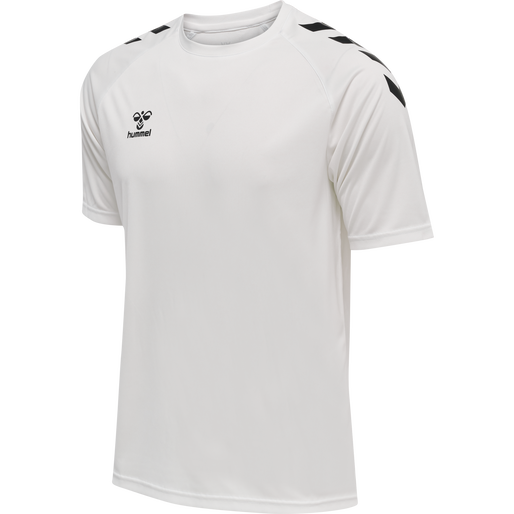 hmlCORE XK CORE POLY T-SHIRT S/S, WHITE hmlCORE XK CORE POLY T-SHIRT S/S, WHITE, packshot