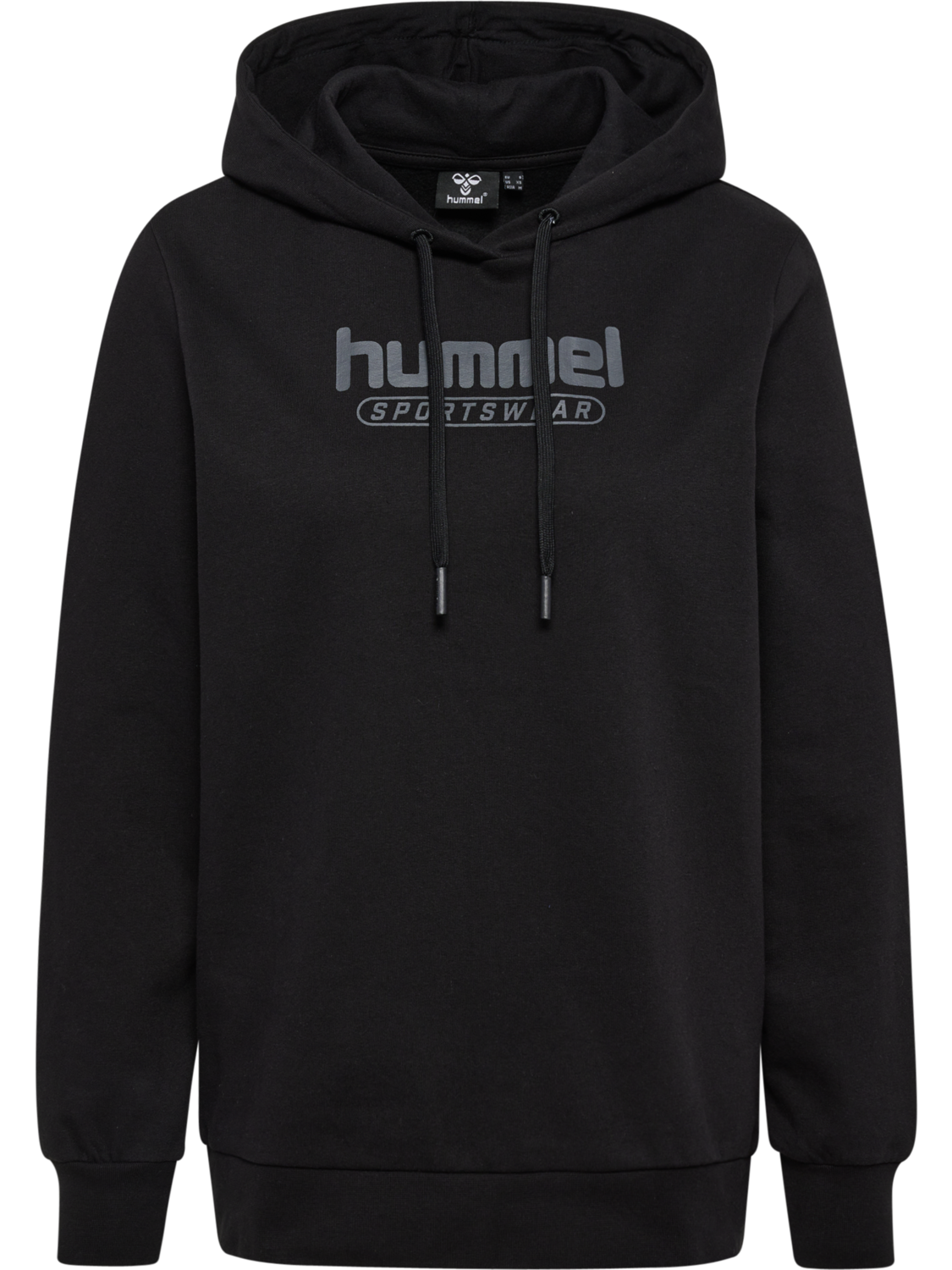 hmlBOOSTER WOMAN HOODIE, BLACK, packshot