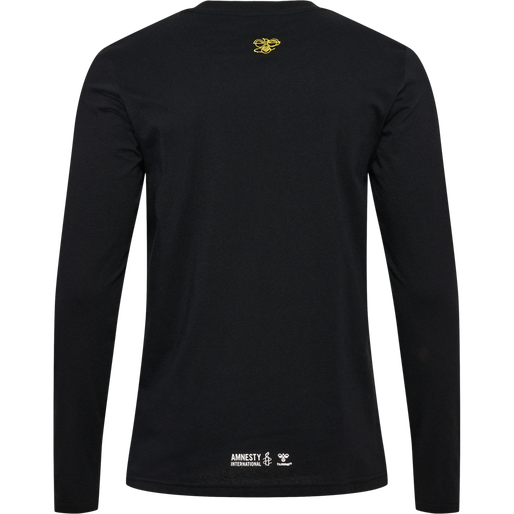 hmlAMNESTY T-SHIRT L/S, BLACK hmlAMNESTY T-SHIRT L/S, BLACK, packshot