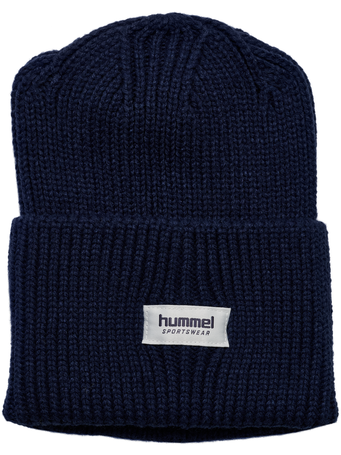 hmlJR HEAVY RIB KNIT BEANIE, DRESS BLUES, packshot