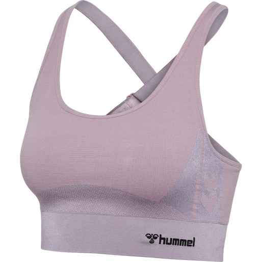 hmlCLEA SEAMLESS  SPORTS TOP, NIRVANA MELANGE, packshot