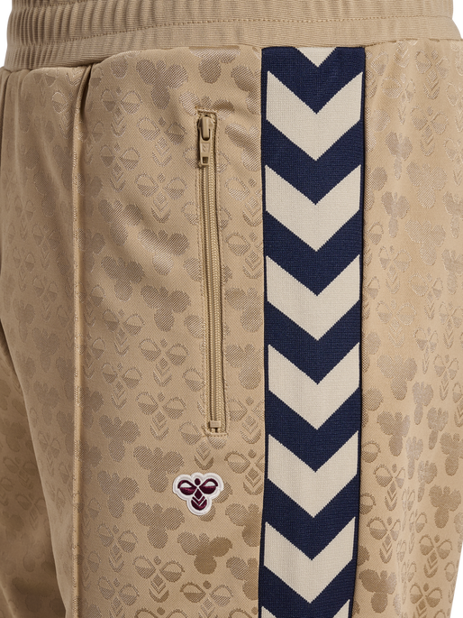 hmlARCHIVE REGULAR POLY PANTS AOP, CORNSTALK, packshot