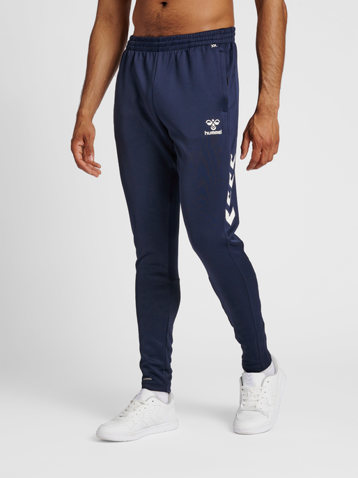 hmlCORE XK TRAINING POLY PANTS, MARINE, model