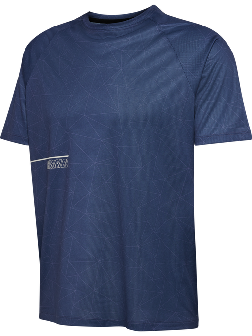 hmlCOURT AOP LIGHT WEIGHT T-SHIRT, INSIGNIA BLUE hmlCOURT AOP LIGHT WEIGHT T-SHIRT, INSIGNIA BLUE, packshot