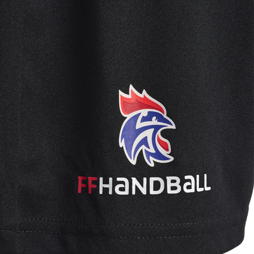 FFHB REFEREE POLY SHORTS, BLACK W/LOGO, packshot