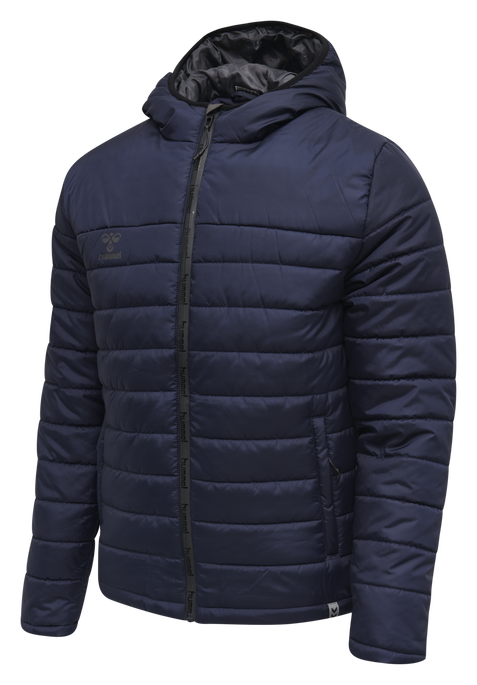 hmlNORTH QUILTED HOOD JACKET, MARINE, packshot