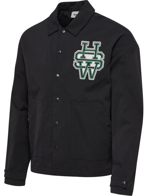 hmlCOACH JACKET HSW, BLACK hmlCOACH JACKET HSW, BLACK, packshot