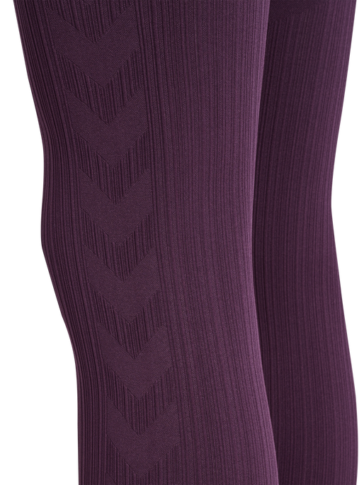 hmlMT DEFINE SEAML SCRUNCH TIGHTS, PLUM PERFECT, packshot