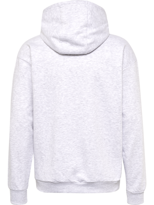 hmlFELIX LOOSE HOODIE, LIGHT GREY MELANGE, packshot