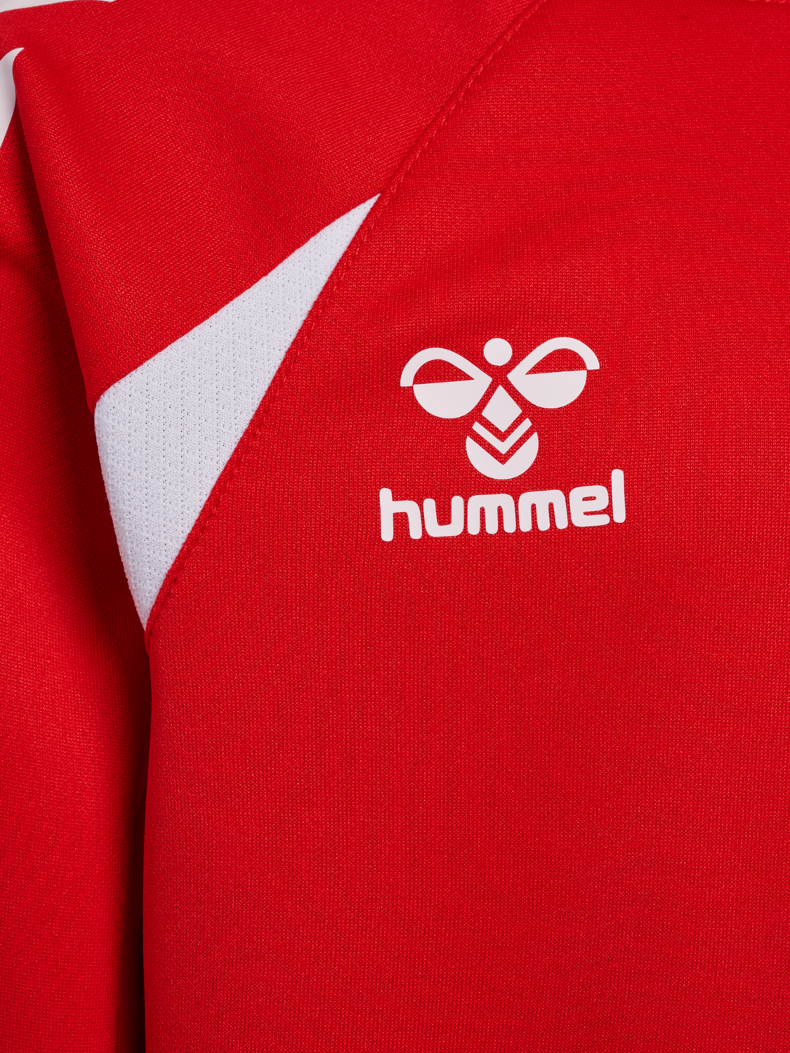hmlCORE 2.0 HOODIE KIDS, TRUE RED/WHITE, packshot