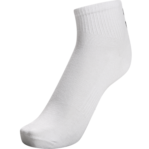hmlCHEVRON 6-PACK  MID CUT SOCKS, WHITE/WHITE, packshot