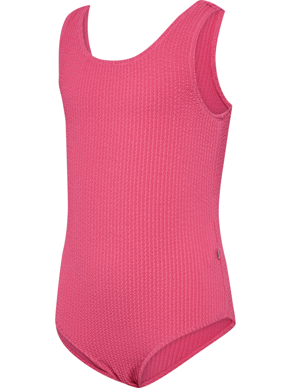 hmlJR CRINKLE SWIMSUIT, PINK FLAMB&Egrave;, packshot