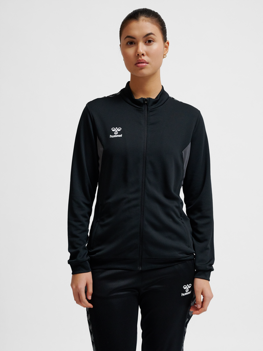 hmlAUTHENTIC PL ZIP JACKET WOMAN, BLACK, model