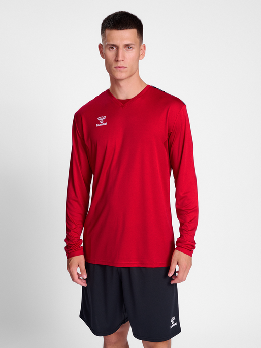 hmlAUTHENTIC PL JERSEY L/S, TRUE RED, model