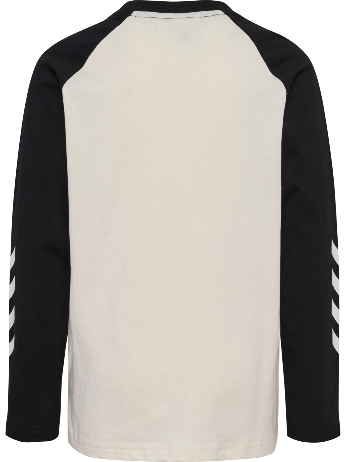 hmlJR LOGO T-SHIRT L/S, MARSHMALLOW/BLACK, packshot