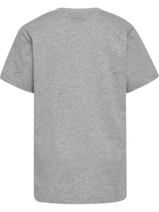 hmlPRINT T-SHIRT S/S, GREY MELANGE, packshot