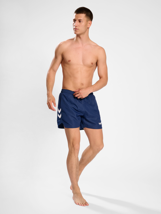 hmlLGC NED SWIM SHORTS, PEACOAT, model