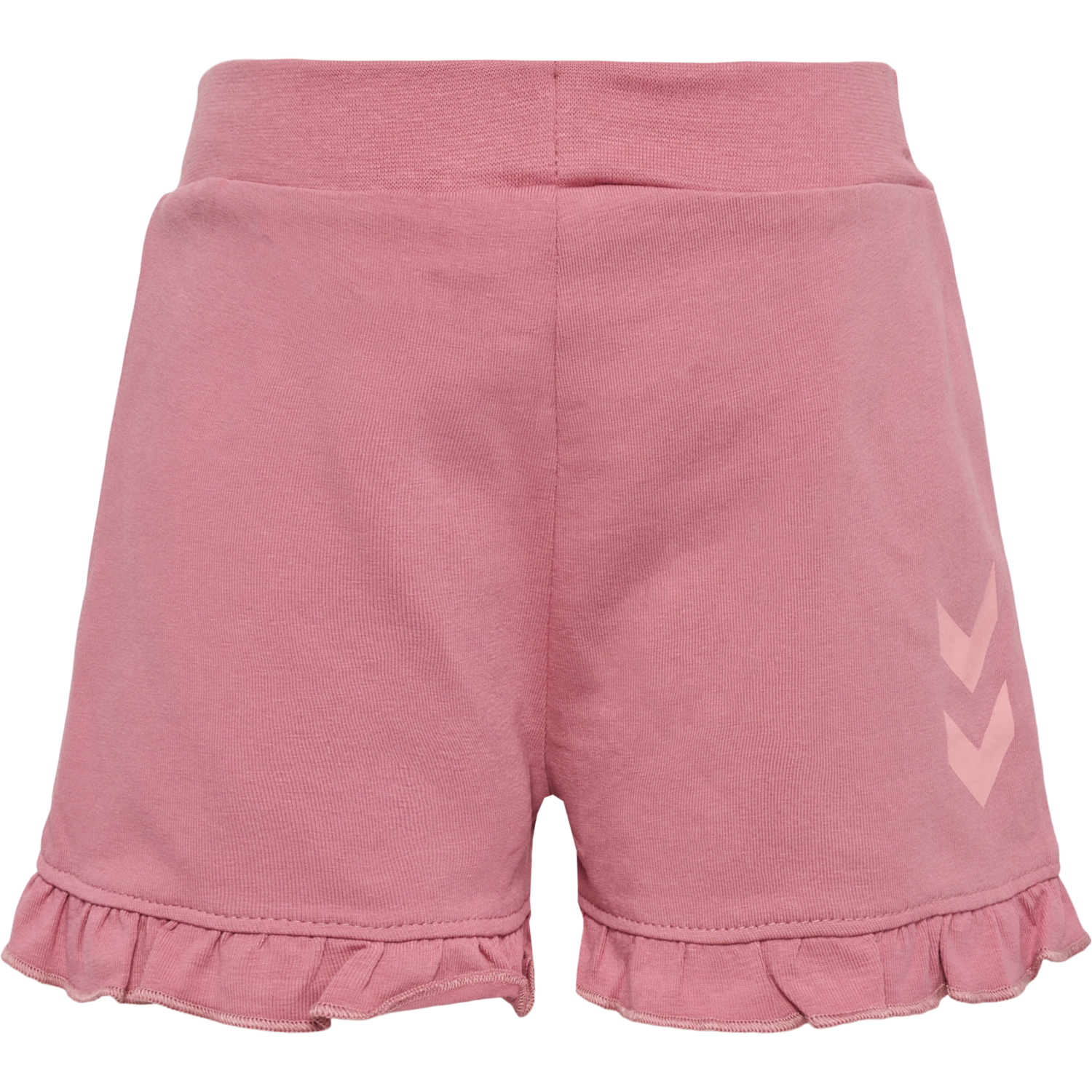 hmlTALYA RUFFLE SHORTS, MESA ROSE, packshot