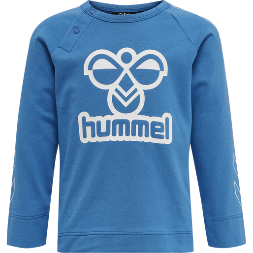 hmlCODY T-SHIRT L/S, VALLARTA BLUE, packshot