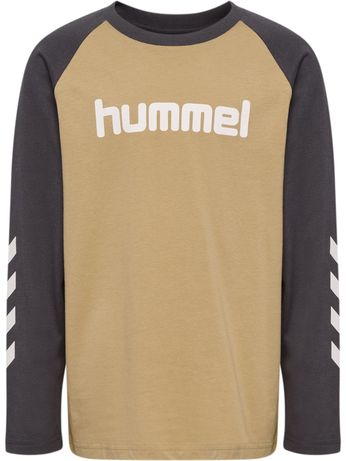 hmlJR LOGO T-SHIRT L/S, CORNSTALK, packshot