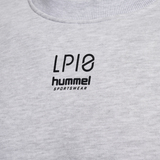 hmlLP10 BOXY SWEATSHIRT, LIGHT GREY MELANGE, packshot