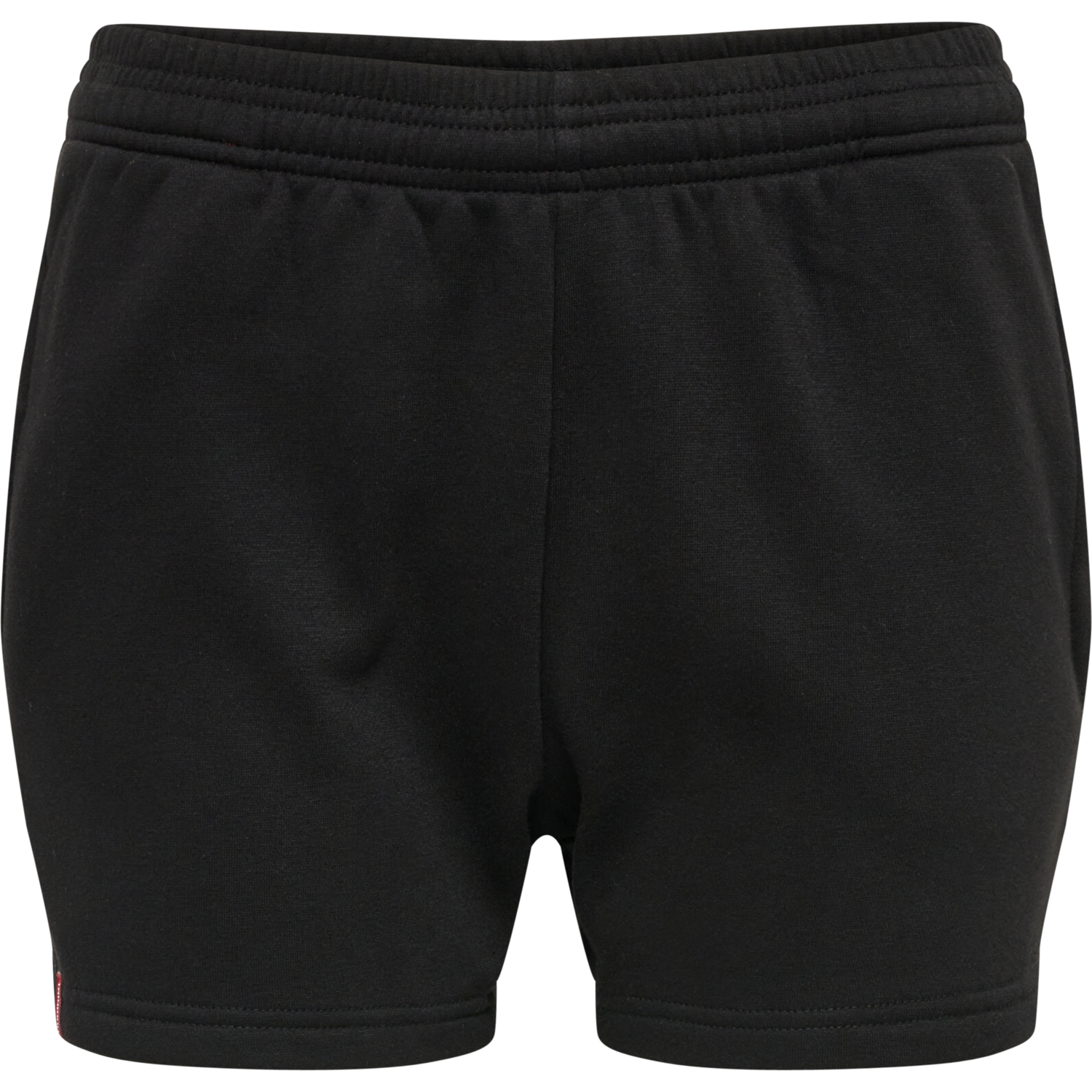 hmlRED BASIC SWEAT SHORTS WOMAN, BLACK, packshot