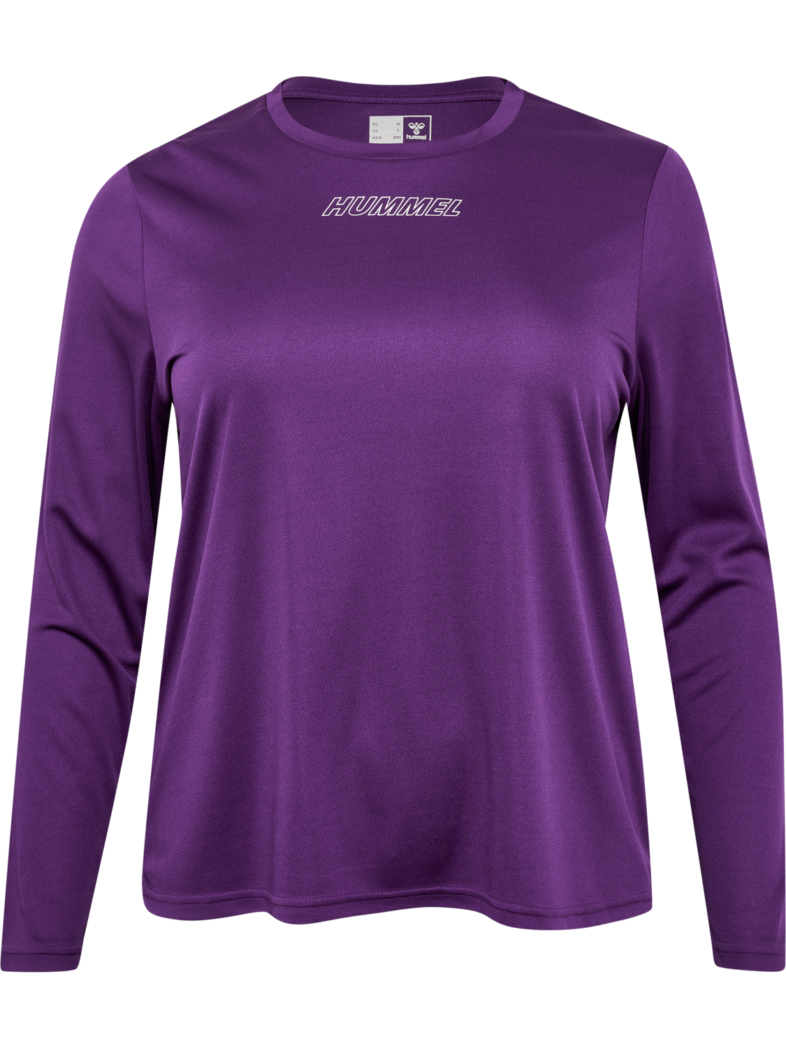 hmlTE CURVY T-SHIRT L/S PLUS, IMPERIAL PURPLE, packshot