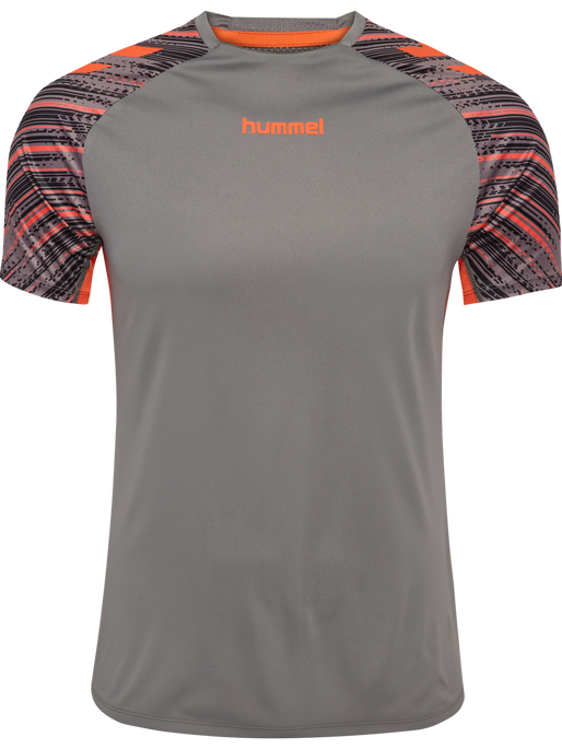 hmlBLAZE PRO TRAINING JERSEY S/S, STEEL GRAY hmlBLAZE PRO TRAINING JERSEY S/S, STEEL GRAY, packshot
