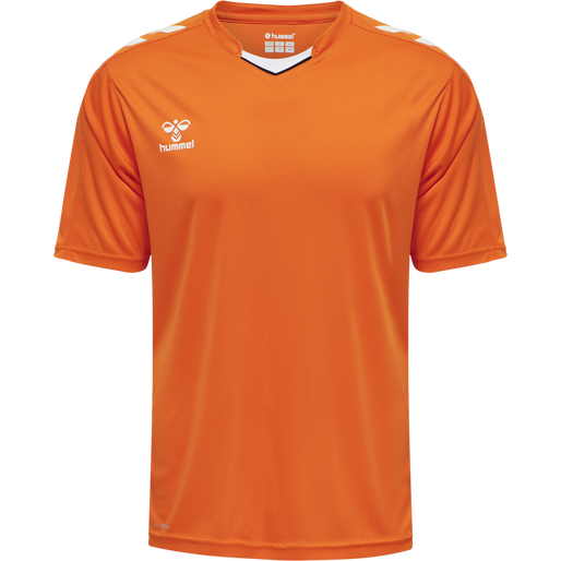 hmlCORE XK POLY JERSEY S/S, ORANGE TIGER, packshot