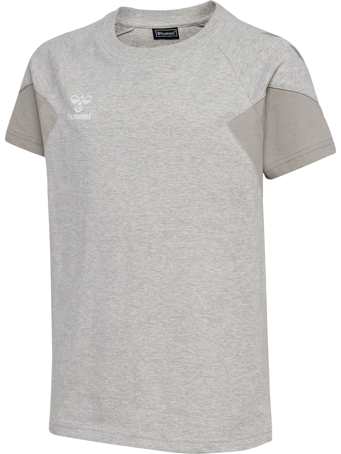 hmlTRAVEL T-SHIRT S/S KIDS, LIGHT GREY MELANGE, packshot