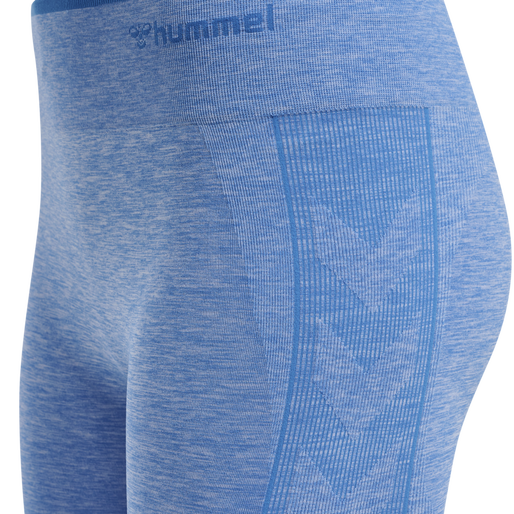 hmlMT UNA SEAMLESS MID WAIST TIGHTS, MARINA MELANGE hmlMT UNA SEAMLESS MID WAIST TIGHTS, MARINA MELANGE, packshot
