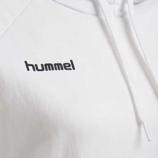 HMLGO COTTON HOODIE WOMAN, WHITE, packshot