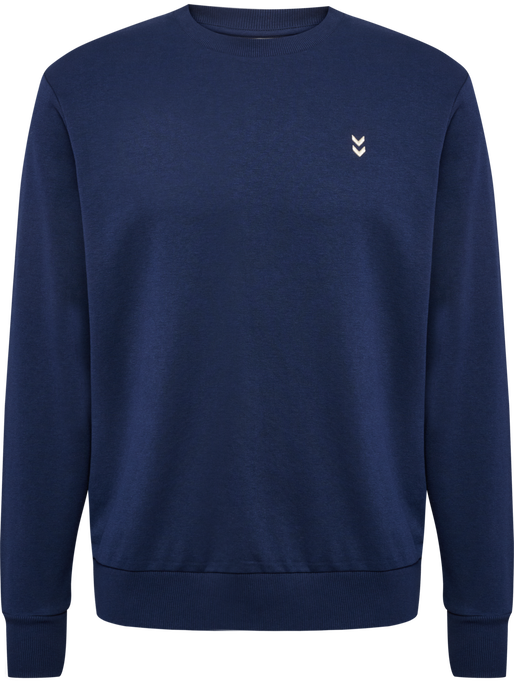 hmlPULSE SWEAT CREWNECK, DRESS BLUES, packshot