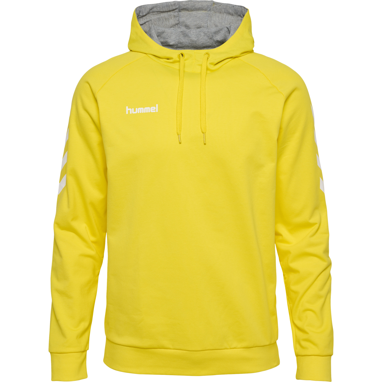 HMLGO COTTON HOODIE, BLAZING YELLOW, packshot