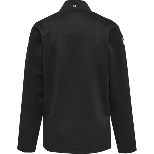 hmlCORE XK POLY ZIP SWEAT WOMAN, BLACK/BLACK hmlCORE XK POLY ZIP SWEAT WOMAN, BLACK/BLACK, packshot