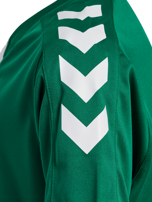 hmlCORE XK POLY JERSEY S/S KIDS, EVERGREEN, packshot