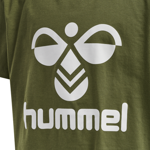 hmlTRES T-SHIRT S/S, CAPULET OLIVE hmlTRES T-SHIRT S/S, CAPULET OLIVE, packshot