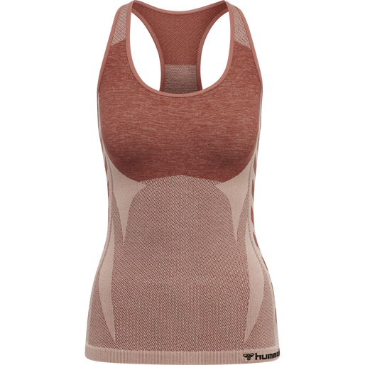 hmlCLEA SEAMLESS TOP, WITHERED ROSE/ROSE TAN MELANGE, packshot