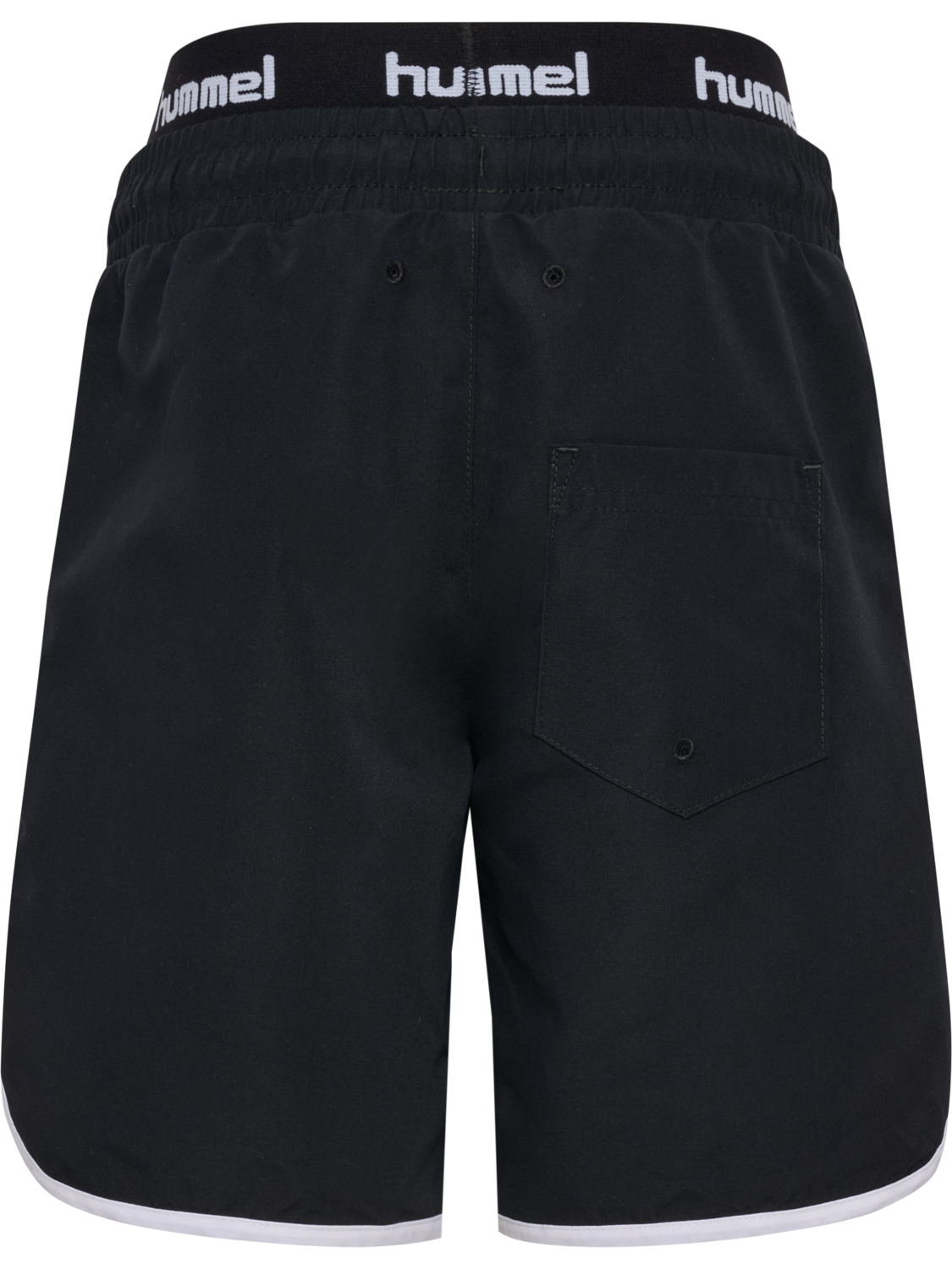 hmlJR REG LONG BOARD SHORTS, BLACK, packshot