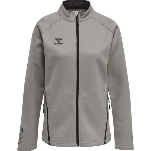 hmlCIMA XK ZIP JACKET WOMAN, GREY MELANGE, packshot