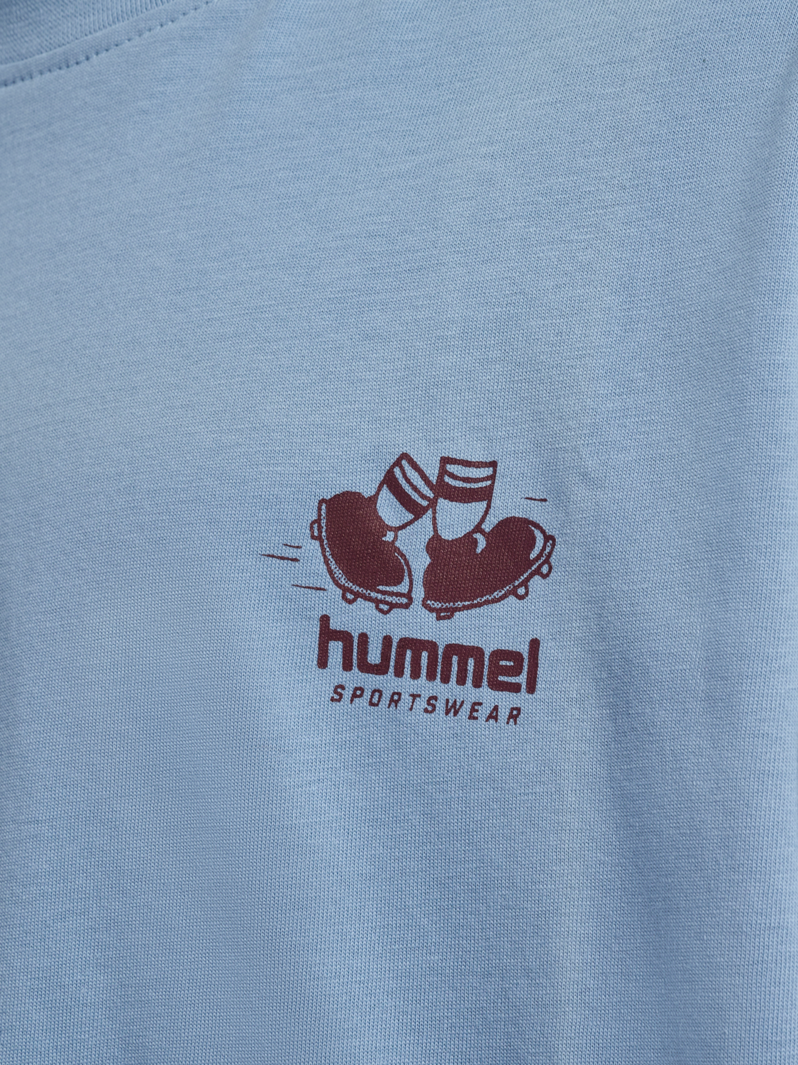 hmlLOOSE TEE S/S GRAPHIC JUNIOR, FADED DENIM, packshot