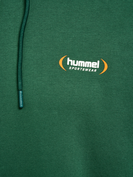 hmlFELIX LOOSE HOODIE, DARK GREEN hmlFELIX LOOSE HOODIE, DARK GREEN, packshot