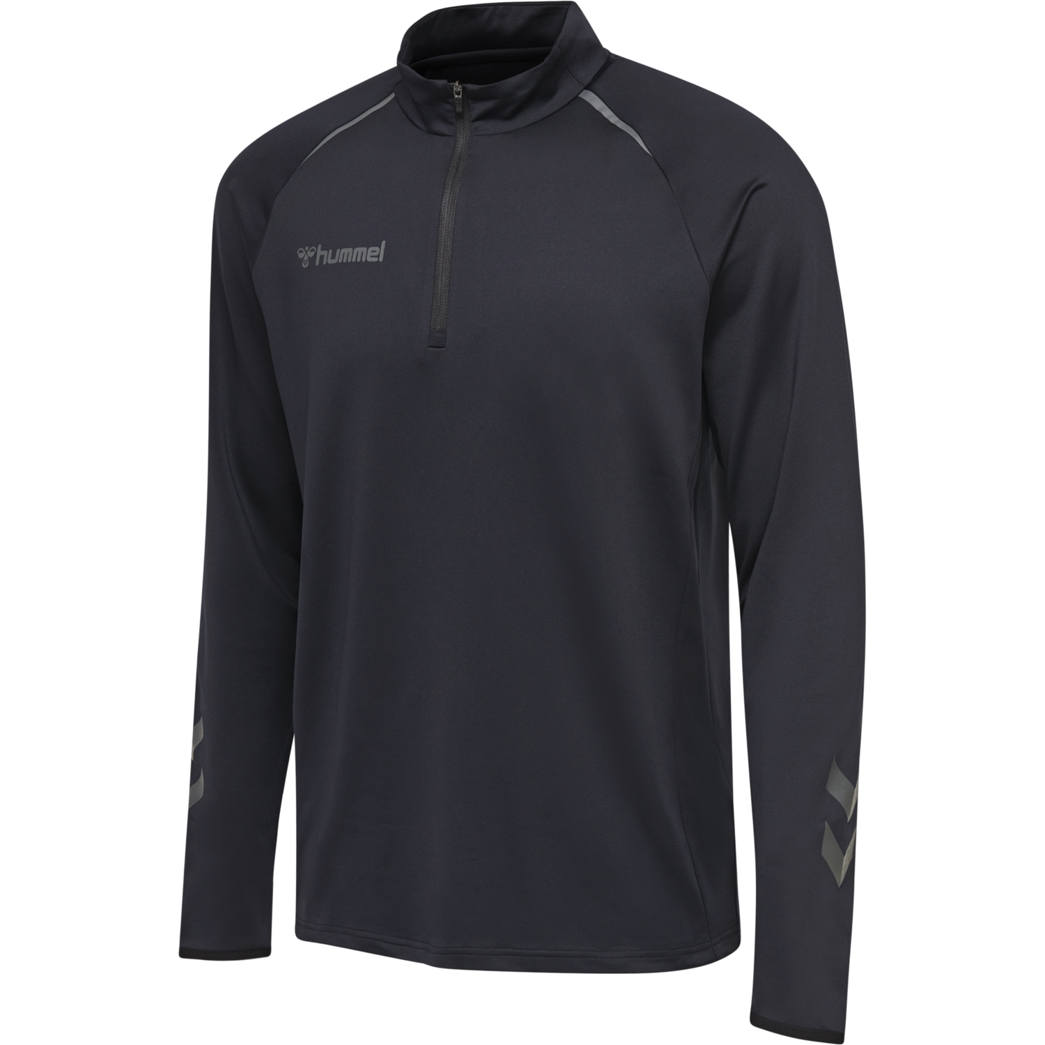 hmlAUTHENTIC PRO HALF ZIP SWEAT, ANTHRACITE, packshot