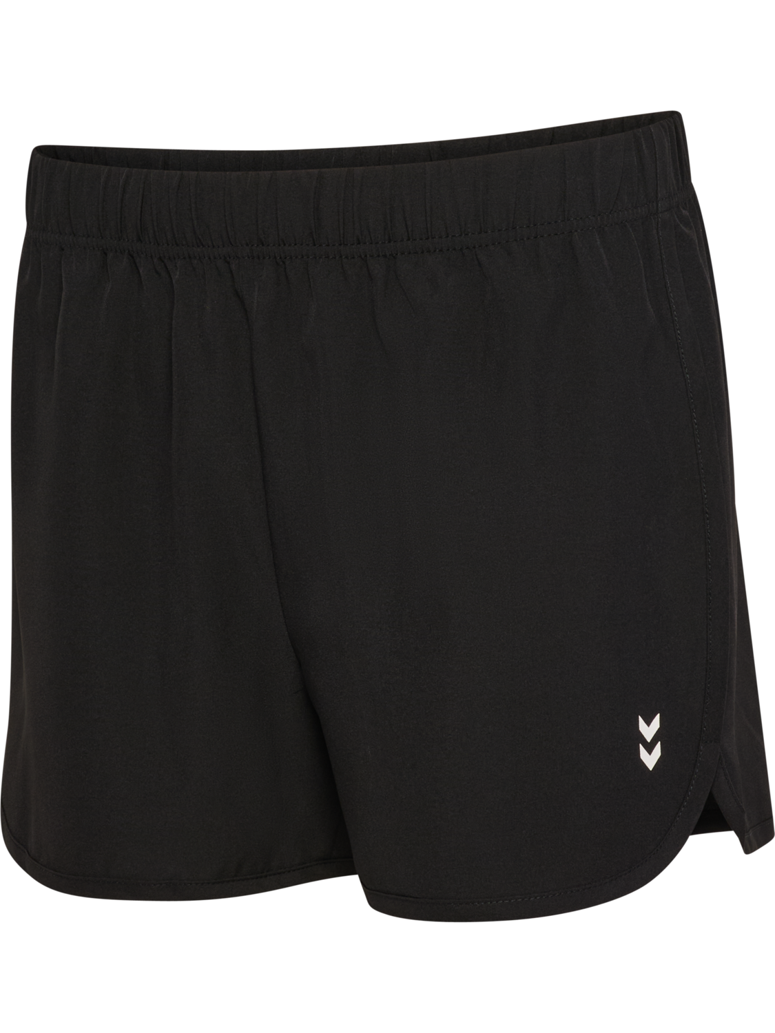 hmlTRAINING W CURVED SHORTS, BLACK, packshot